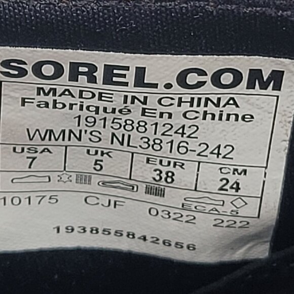 Sorel Evie Women's Pull On Wedge Ankle Boots Brown NL3816-242 US Size 7 - Picture 8 of 8